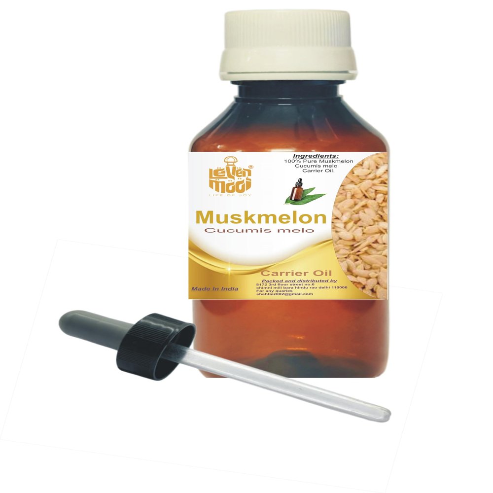 LEVENMOOI Muskmelon (Cucumis melo) Carrier Oil 100ml For Premium Quality Multipurpose use Carrier Oil Plastic Bottle with dropper