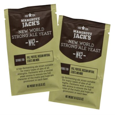 2X Mangrove Jack's Craft Series Yeast M42 New World Strong Ale (10g)