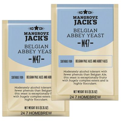 2x Mangrove Jacks Craft Series Yeast M47 Belgian Abbey (10g)