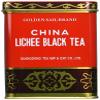 5 BOXES OF GOLDEN SAIL BRAND CHINA LYCHEE (LICHEE) BLACK TEA (LOOSE LEAF) 1 LB TIN (5) view 1