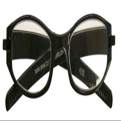 Zoom Eyeworks Expressions Neoprene Reading Eyewear, +2.50, Zebra