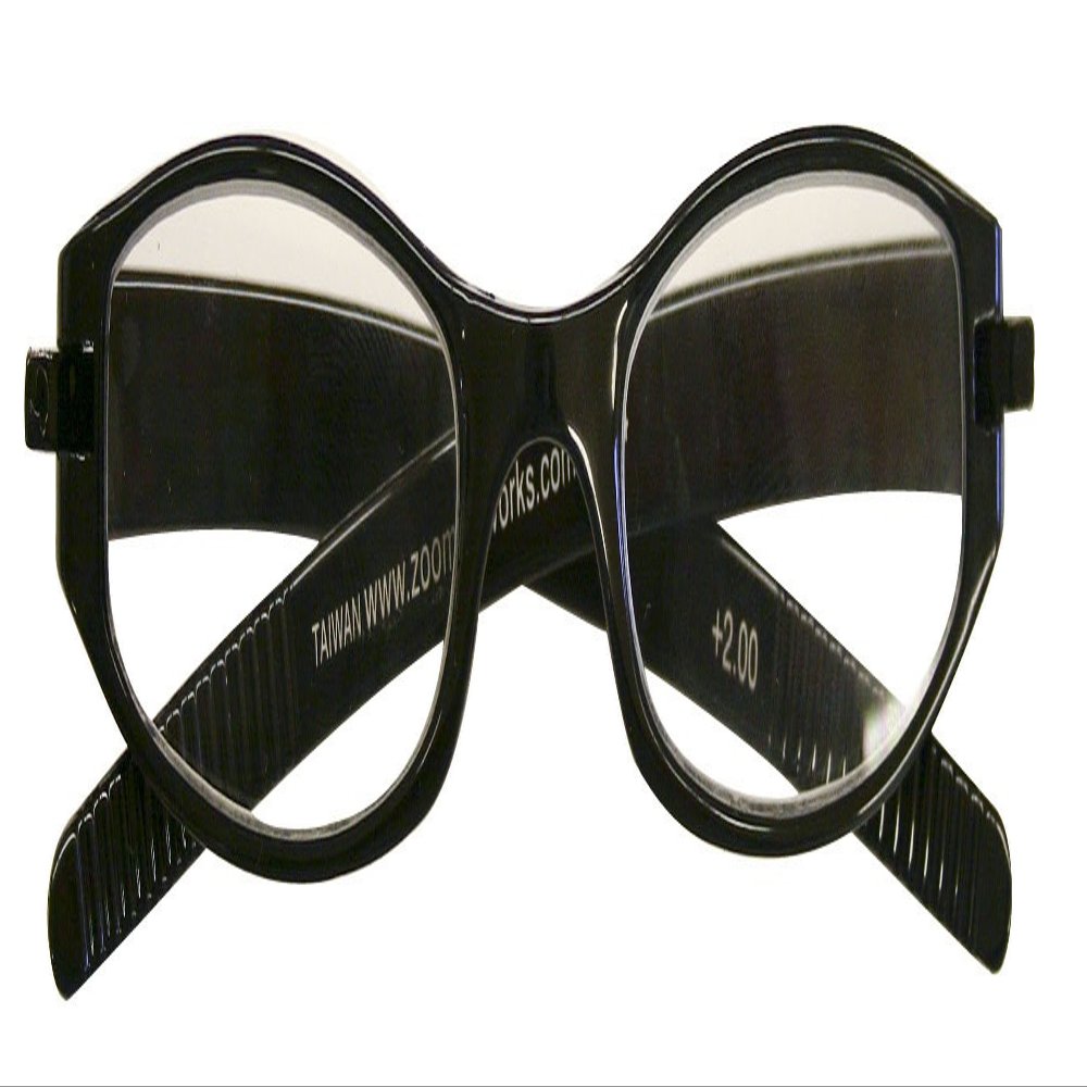 Zoom Eyeworks Expressions Neoprene Reading Eyewear, +2.50, Zebra