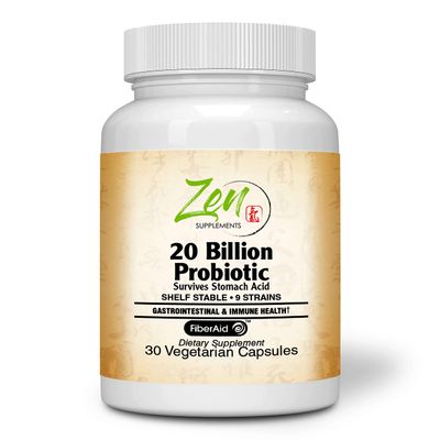 20 Billion CFU 9 Strain, Multi-Probiotic 30-Vegcaps -Sustained Release Technology, Resist Stomach Acid, Shelf Stable - Support for Healthy Digestion & Intestinal Ecology Favorable Intestinal Flora