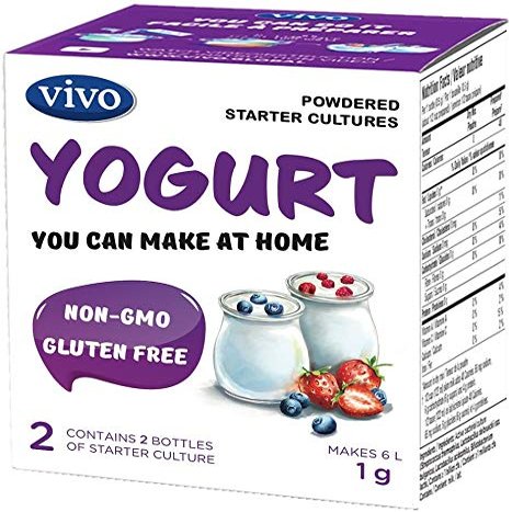 VIVO Real Yogurt Starter / Natural (5 boxes) Makes up to 30 quarts of yogurt