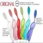 RADIUS Big Brush Toothbrush, Left Handed, Assorted Colors (Pack of 6)