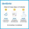 Dentibrite Crystals Cleaner for Removable Dental Appliances - Invisalign Aligners, Retainers, Guards, Dentures, Trays/Aligners - Odor Remover - No Persulfates or Dyes - 30ct - Made in USA view 4