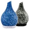 120ml Black Glass Essential Oil Diffuser, Ultrasonic Humidifier - Aromatherapy, Waterless Auto Shut Off, Intermittent Spray Mode, 7 Changing Light Colors view 1