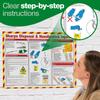Safety First Aid Laminated Sharps Disposal and Needle Stick Injuries Poster view 3