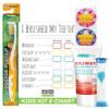 MOUTHWATCHERS Childrens Dental Care Kit: Toothbrush for Kids, 3 oz Strawberry Fluoride Free Toothpaste, Dry Erase Checkboard, Timer, Stickers, Manual Flossing Toothbrushes Gift Set, by Dr. Plotka's view 1