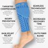 Zensah Running Leg Compression Sleeves - Shin Splint, Calf Compression Sleeve Men and Women (Heather Grey, Small/Medium) view 2