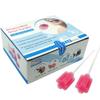 MUNKCARE Disposable Oral Foam Swab with Mint Flavored, Individually Wrapped, Red, Box of 50 Counts view 1