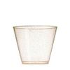 100 Glitter Plastic Cups - 9 Oz Clear Plastic Cups Old Fashioned Tumblers -Gold Glitter Cups Disposable Wedding Cups Party Cups view 1