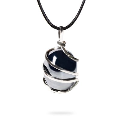 Ayana Crystals Hematite Crystal Healing Necklace for Women  Genuine & Handcrafted, Raw Hematite Pendant for Spiritual Balance, Aries Birthstone, Root Chakra Energy