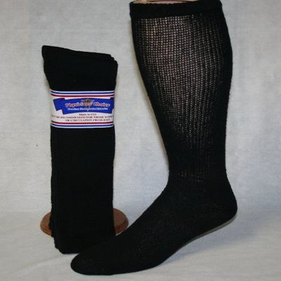 PHYSICIANS CHOICE BLACK DIABETIC OVER THE CALF 9-11