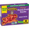 Annie's Organic Berry Patch Bunny Fruit Snacks, Gluten Free, 16 oz, 20 ct view 1