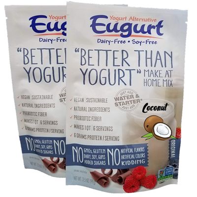 "Better Than Yogurt" Make At Home Mix (Dairy and Soy Free!) (Coconut, 2-Pack)