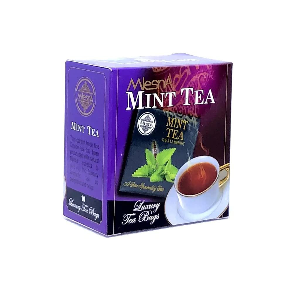 Mlesna Mint Tea - Ceylon Tea in Luxury Tea Bags