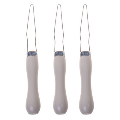 BCP Pack of 3 Grip Button Hook Helper (White Color)
