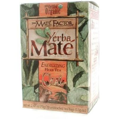 Yerba Mate - The Mate Factor Orrganic Yerba Mate, Chai, 24 ea