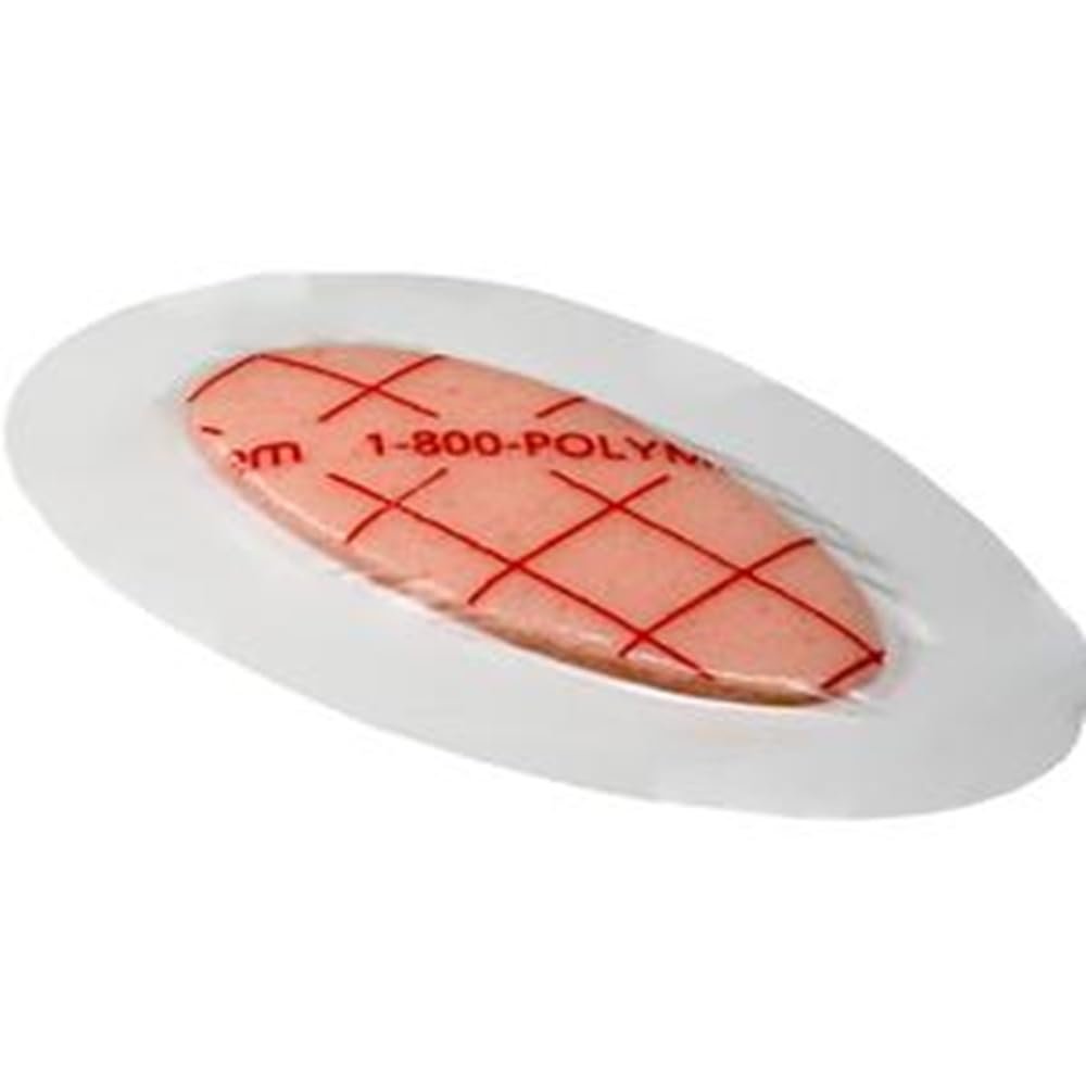 PolyMem Shapes #5 Oval Dressings - 3.5 x 5" Adh, 3 x 2" Pad - - Box of 15