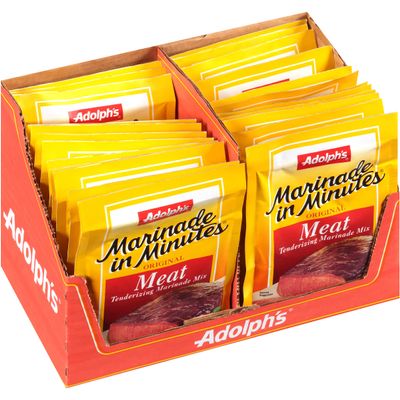 Adolph's Marinade In Minutes Original Meat Tenderizing Marinade, 1 Oz (Pack Of 24)