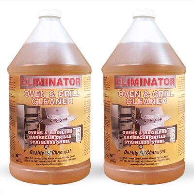 Quality Chemical Oven Cleaner & Grill Cleaner - Heavy-Duty/Fast Acting & Easy to Use/Degreaser/Heavy Duty Oven Cleaner/Best Oven Cleaner/Made in USA - 128 oz (Pack of 2)