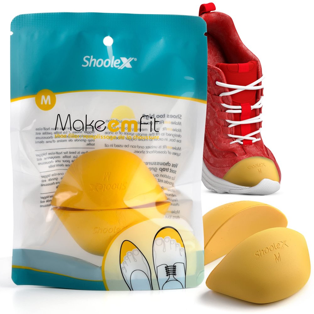 Shoolex, Big Shoe Filler, Unisex Shoe Inserts To Make Big Shoes Fit, Medium