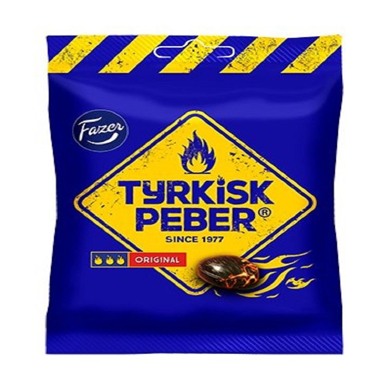 24 x 150g Fazer Tyrkisk Peber HOT & SOUR Hot Salmiak & Pepper Candy RETAIL