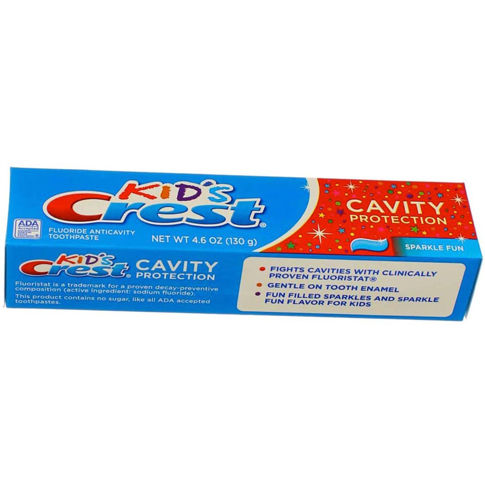 Crest Toothpaste for Kids, Cavity Protection Sparkle Fun 4.6 Ounces Each (5)