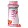 Nature's Bounty Hair, Skin & Nails with Biotin, Strawberry Gummies Vitamin Supplement, Supports Hair, Skin, and Nail Health for Women, 2500 mcg, 140 Ct, 70 Total Servings view 1