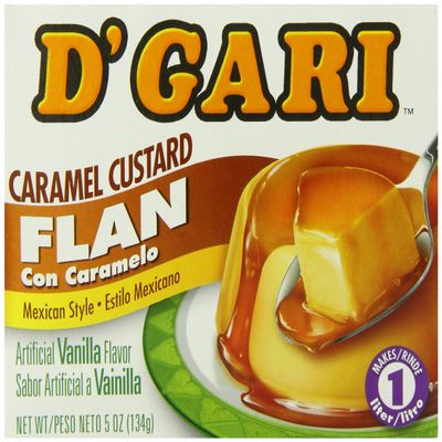 D'Gari Flan Dessert, Regular, 5 Ounce (Pack of 24)