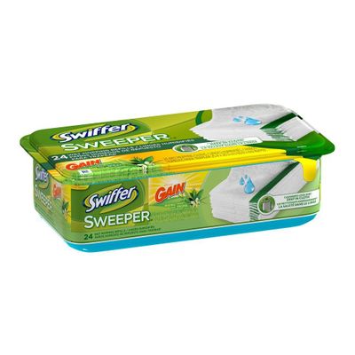 Swiffer Sweeper Wet Mopping Refills with Gain (Case of 6)