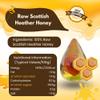 Heather Hills Farm Raw Scottish Heather Honey Jar 340g (12oz) - Highland Wild-flowering Purple Ling Heather Artisanal Pure Natural Honey, Traditional British Food Gift & Spread, Made in Scotland view 2