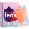Lena Sensitive Menstrual Cup - Size Large - Ultra-Soft Reusable Silicone Period Cup for Sensitive Anatomy, 12-Hour Comfort, Gentle & Leak-Free Protection (LENA-COR-L) view 1