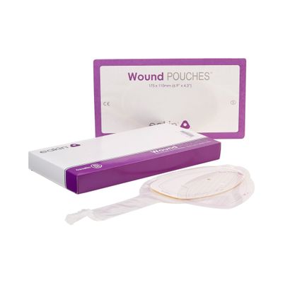 ConvaTec Eakin Fistula Wound Pouch with New Tap Closure 6.9" x 4.3"