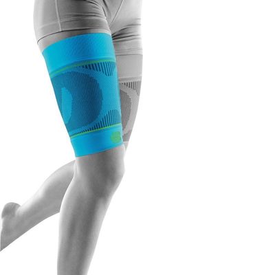 Bauerfeind Sports Compression Upper Leg Sleeves (1 Pair) (Rivera, Small/X-Long)