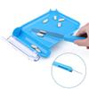 Opret Right Hand Pill Counting Tray with 2 Spatulas, Pill Counter with A Straight Spatula & A L-Spatula for Pharmacy to Count Meds Pills Tablets view 3