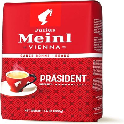 Julius Meinl: "Prsident", Classic Viennese Medium Roast Coffee Beans, 500g / 17.6oz (1)