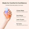 Lena Menstrual Cup Original  Reusable Silicone Period Cup for Heavy Flow, 12-Hour Leak-Free Protection, Soft & Comfortable, Beginner-Friendly Design - 2-Pack - Small Original & Small Sensitive view 2