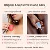 Lena Menstrual Cup Original  Reusable Silicone Period Cup for Heavy Flow, 12-Hour Leak-Free Protection, Soft & Comfortable, Beginner-Friendly Design - 2-Pack - Small Original & Small Sensitive view 4
