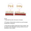 Angzhili 84 Pcs Dental Complete Acrylic Resin Denture False Teeth 3 Sets Synthetic Polymer Resin Denture Teeth 23 Shade A2 Upper + Lower Dental Materials view 4