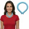 CoolTimeUSA Neck Cooling Tube | Wearable Cooling Neck Wraps for Summer Heat I Hands Free Cold Pack | Reusable Cooler (Blue) view 1