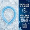 CoolTimeUSA Neck Cooling Tube | Wearable Cooling Neck Wraps for Summer Heat I Hands Free Cold Pack | Reusable Cooler (Blue) view 2