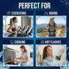 CoolTimeUSA Neck Cooling Tube | Wearable Cooling Neck Wraps for Summer Heat I Hands Free Cold Pack | Reusable Cooler (Blue) view 4