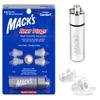 Mack's High Fidelity Ear Plugs for Concerts, Musicians, Motorcycles, Noise Sensitivity - 1 Pair (2 Comfort Tip Sizes) - Clear Hear Plugs with Case view 1
