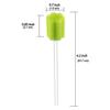 Disposable Untreated Oral Care Swabs, 250 Count (GREEN+plum) view 3