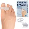 Dr. Frederick's Original Sport Bunion Toe Spacer Set - 4Pcs - Soft Gel Splints - One Size Fits All - Fast Relief - Wear with Shoes - for Men & Women view 2