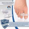 Dr. Frederick's Original Sport Bunion Toe Spacer Set - 4Pcs - Soft Gel Splints - One Size Fits All - Fast Relief - Wear with Shoes - for Men & Women view 4