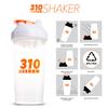 310 Nutrition Protein Shaker Bottle Meal Replacement Blender Cup For Mixing Protein Powders, Lemonade Mix, And Pre Workout (Clear w/White Lid) view 3