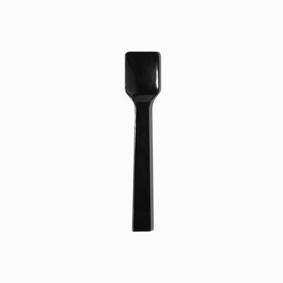 3000-Count 4 Inch Black Plastic Gelato Tasting Spoons | Mini Disposable Shovel Spoons for Desserts, Foods, Ice Cream | Frozen Dessert Supplies